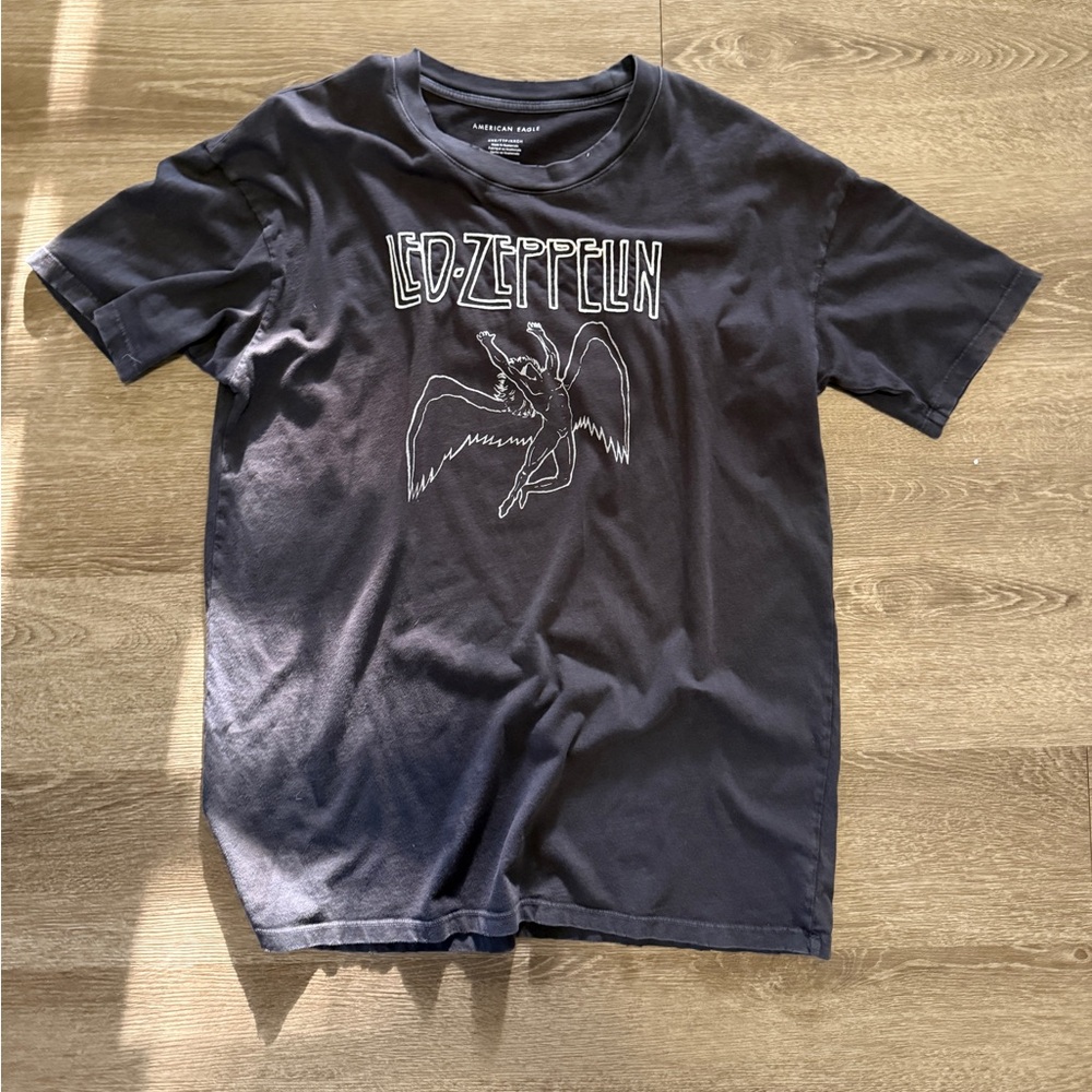 American Eagle Charcoal Led Zeppelin Oversized Tee